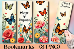Butterfly Garden Escape Bookmark Journal - CraftNest - Digital Crafting and Art