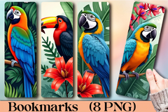 Tropical Birds Bookmark Journal - CraftNest - Digital Crafting and Art