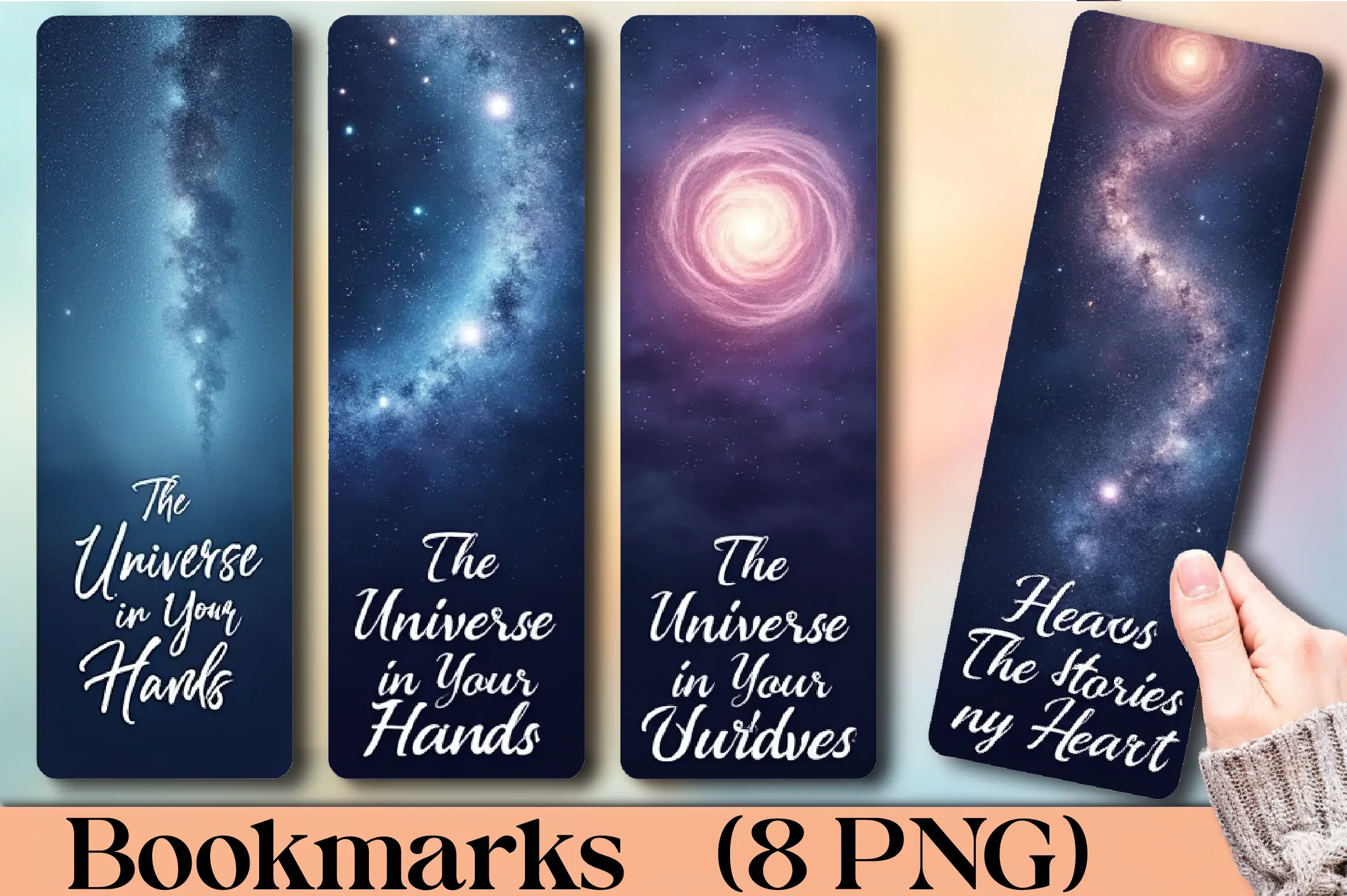 Celestial Dreamscape Bookmark Journal - CraftNest - Digital Crafting and Art