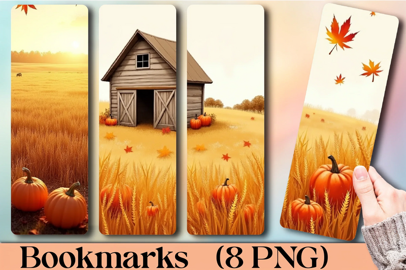 Rustic Autumn Barnyard Bookmark Journal - CraftNest - Digital Crafting and Art