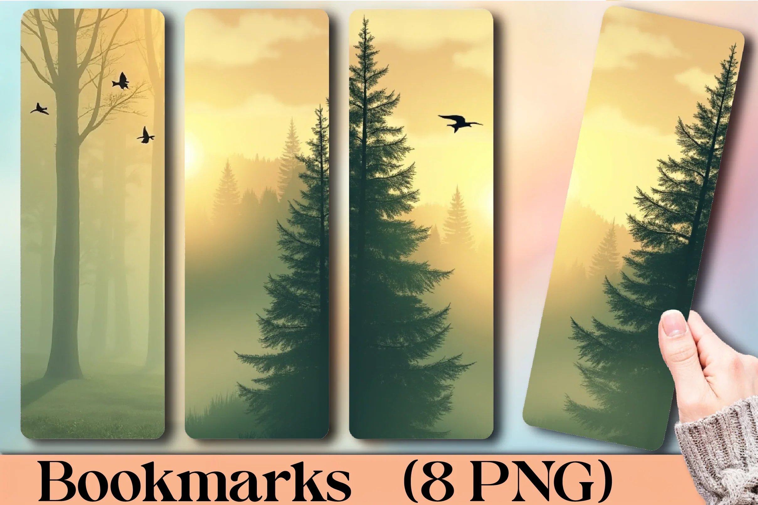 Forest of Words Bookmark Journal - CraftNest - Digital Crafting and Art