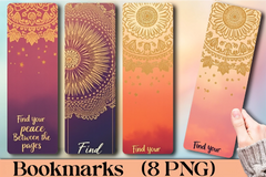 Boho Mandala Serenity Bookmark - CraftNest - Digital Crafting and Art