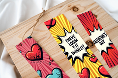 Valentine's Day Pop Art Bookmark Journal - CraftNest - Digital Crafting and Art