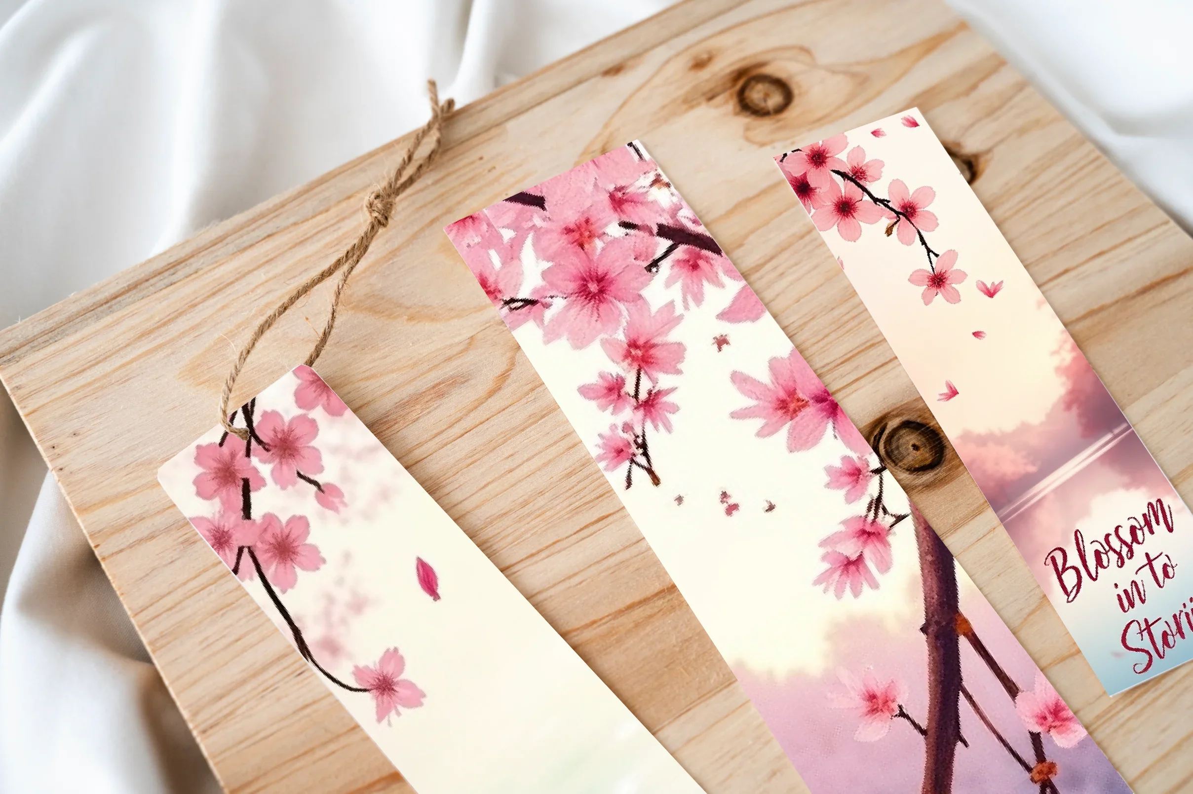Sakura Blossom Serenity Bookmark Journal - CraftNest - Digital Crafting and Art