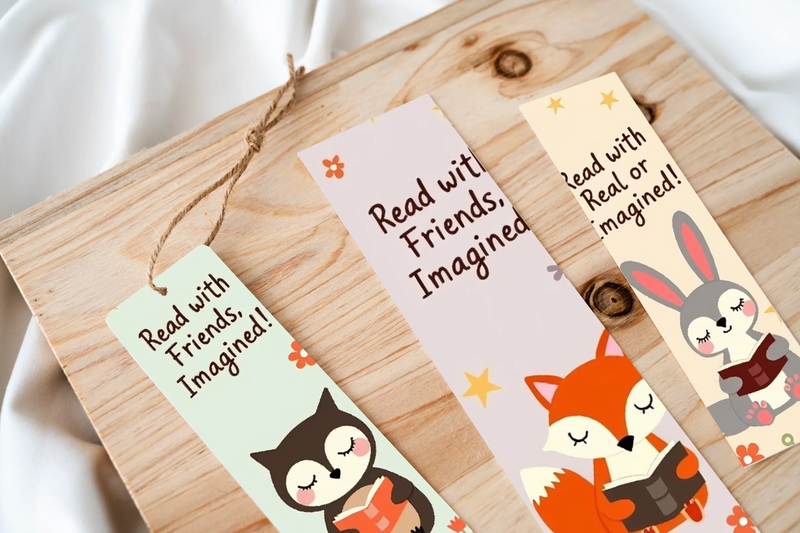Cute Animal Readers Bookmark Set - CraftNest - Digital Crafting and Art