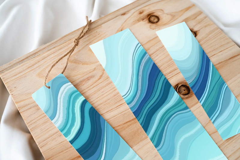 Serene Flow Bookmark Journal - CraftNest - Digital Crafting and Art