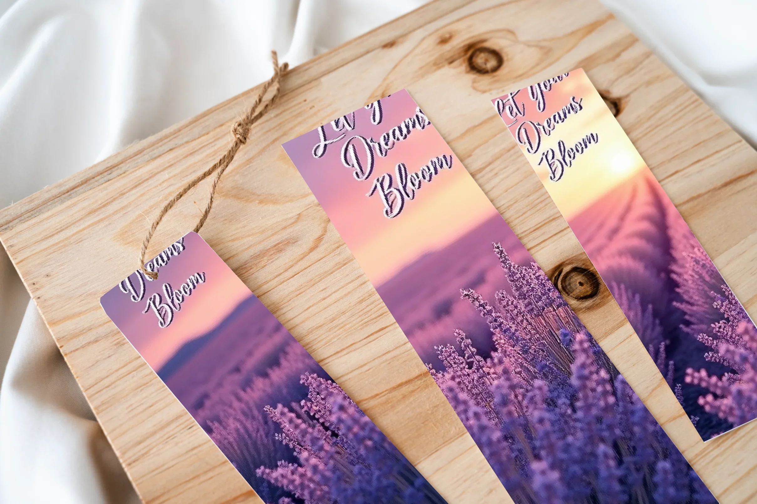 Lavender Fields Bookmark Journal - CraftNest - Digital Crafting and Art