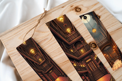 Ancient Library Interior Bookmark Journal - CraftNest - Digital Crafting and Art
