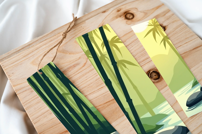 Serene Bamboo Bookmark Journal - CraftNest - Digital Crafting and Art