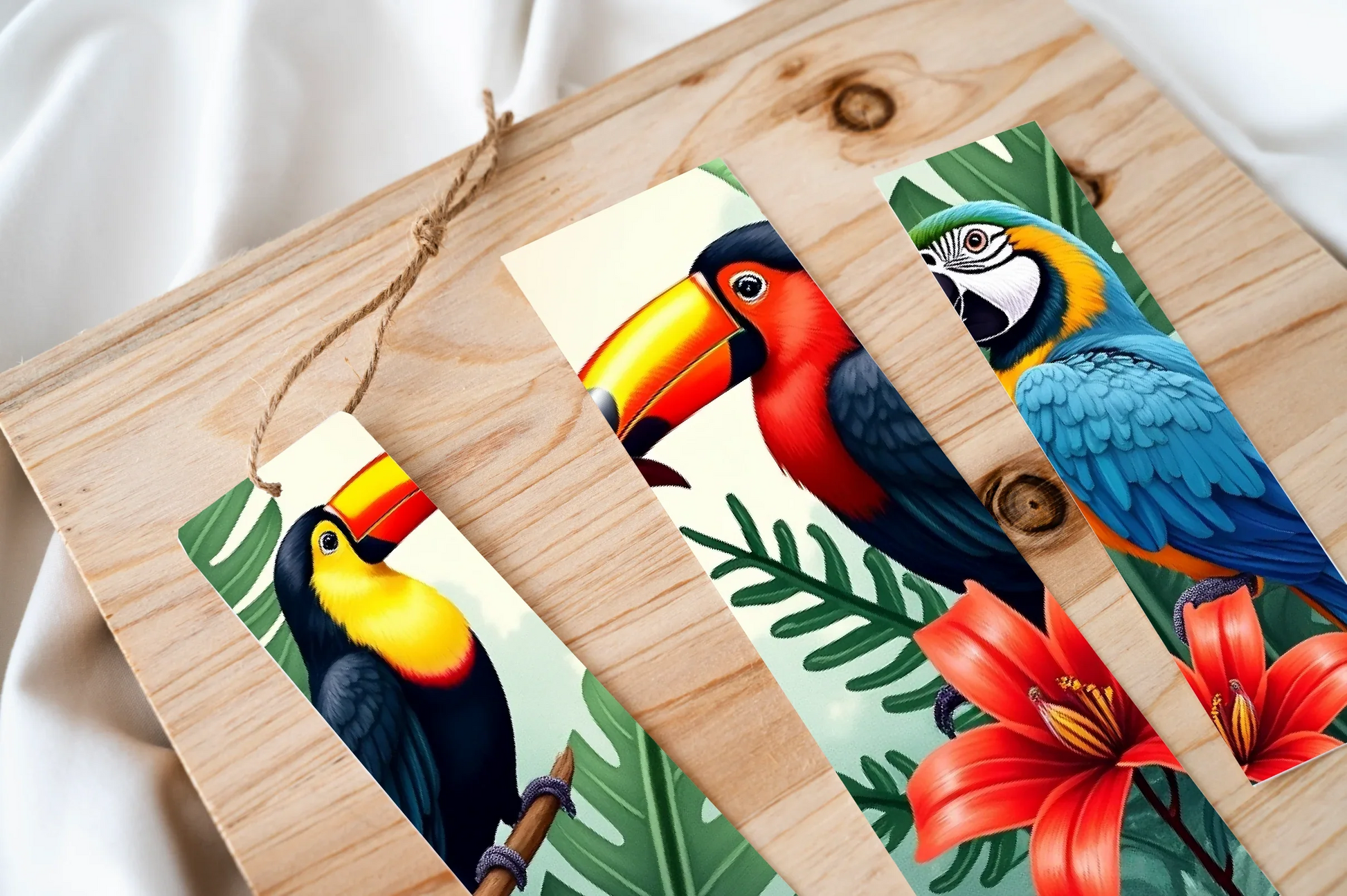 Tropical Birds Bookmark Journal - CraftNest - Digital Crafting and Art