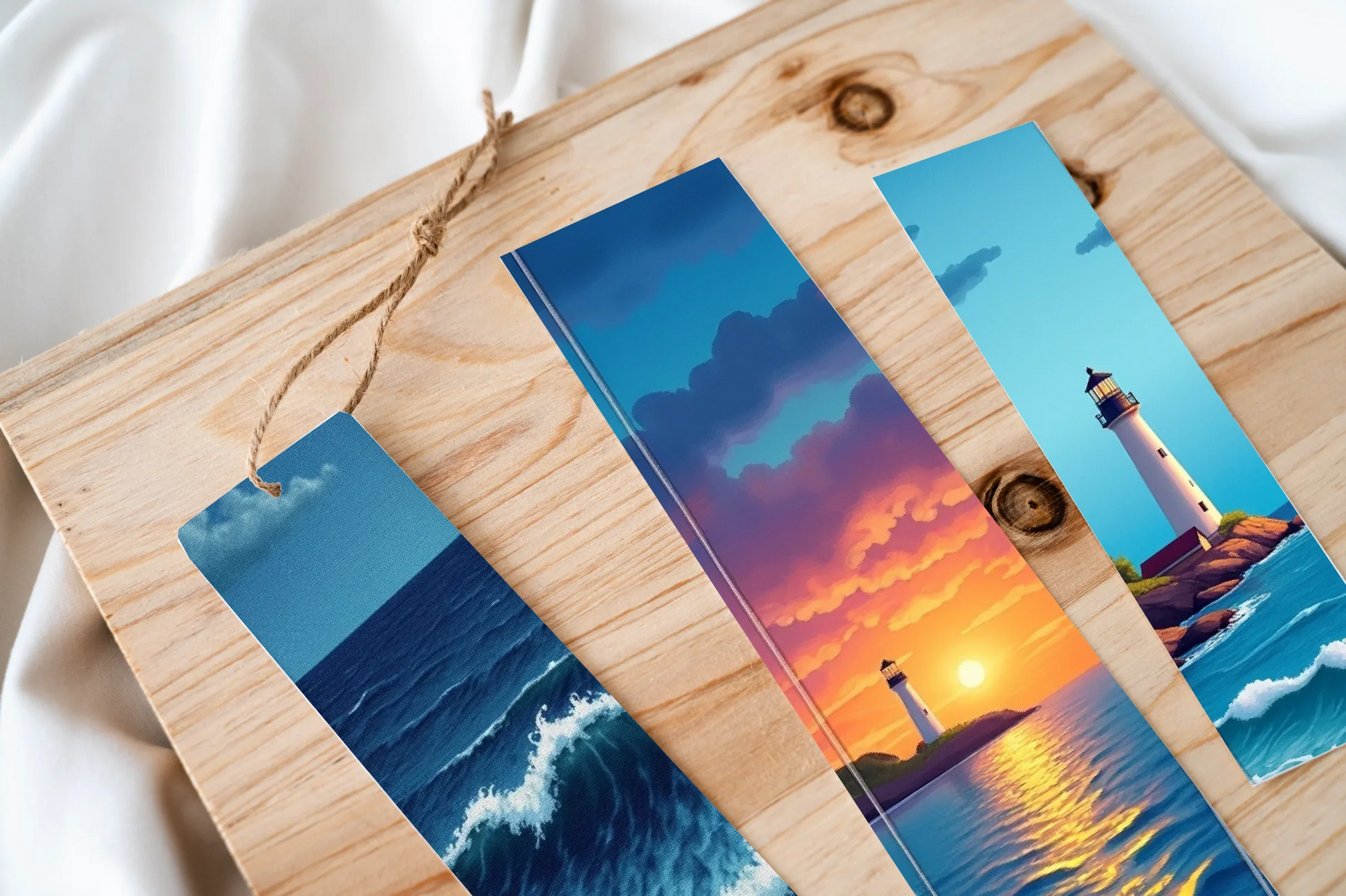 Nighttime Lighthouse Glow Bookmark - CraftNest - Digital Crafting and Art