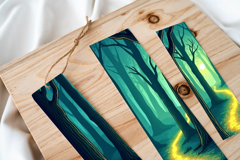 Mystical Forest Path Bookmark Journal - CraftNest - Digital Crafting and Art