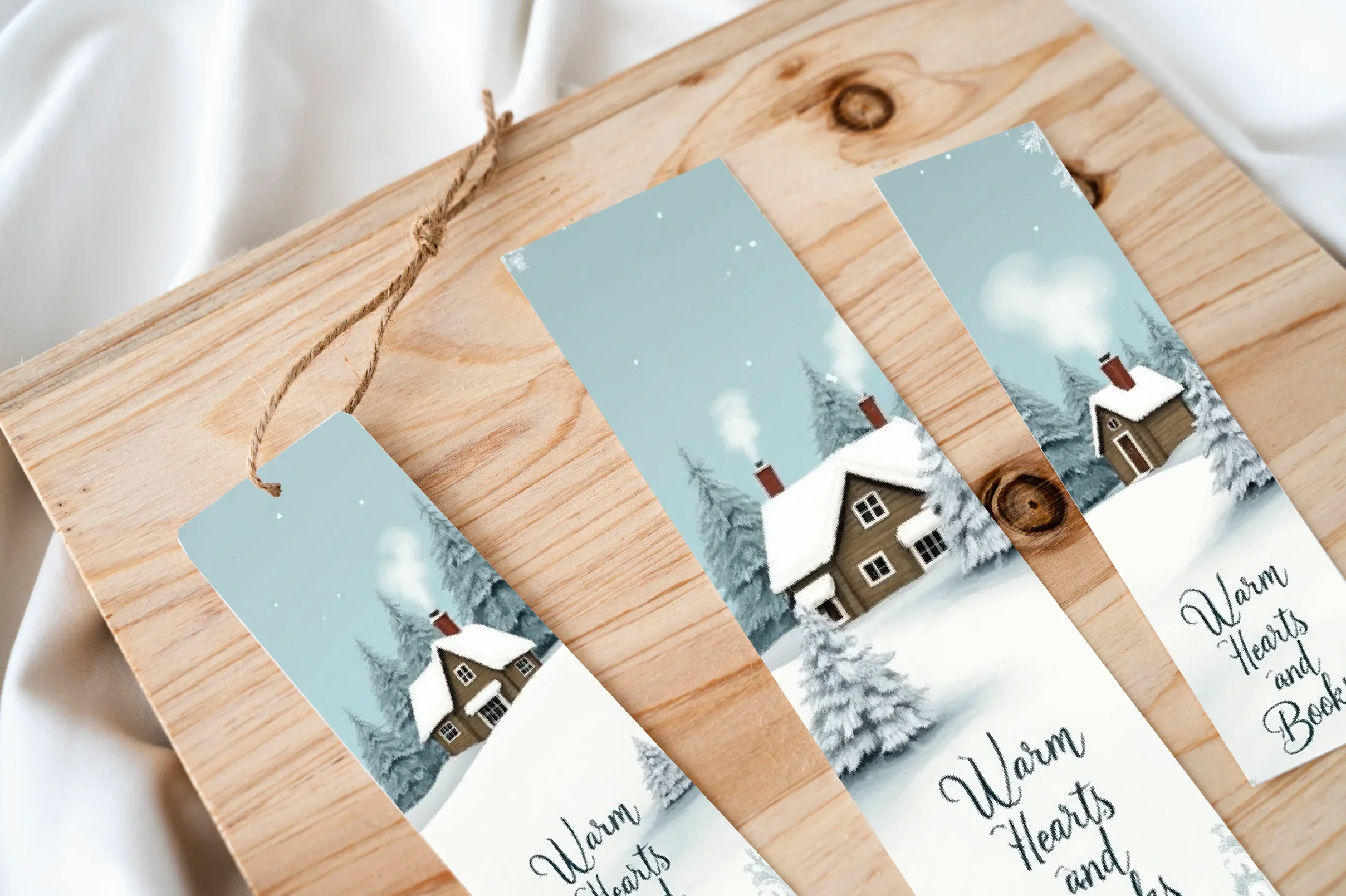 Snowy Winter Wonderland Bookmark Journal - CraftNest - Digital Crafting and Art