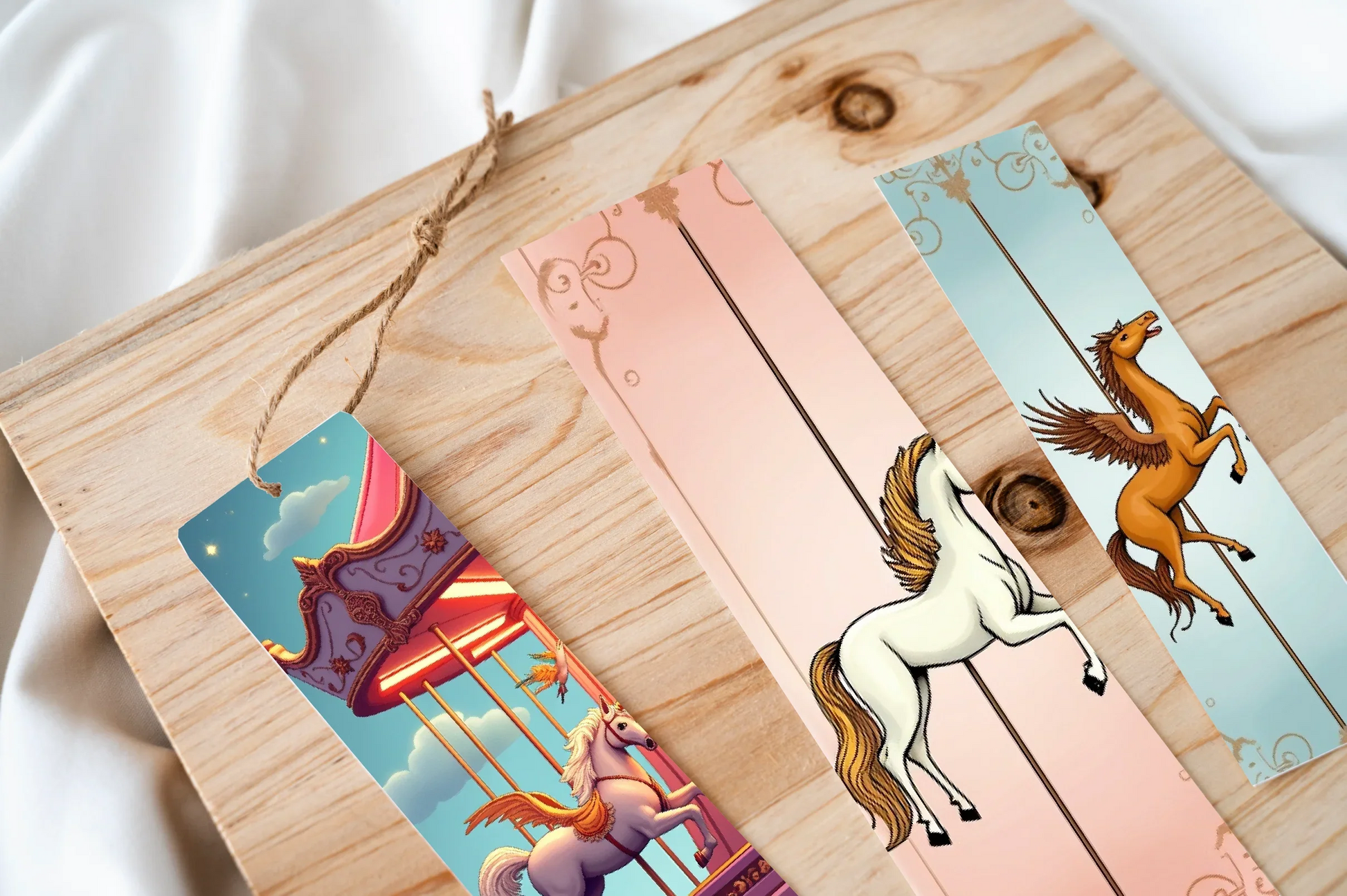 Fairytale Carousel Bookmark Journal - CraftNest - Digital Crafting and Art