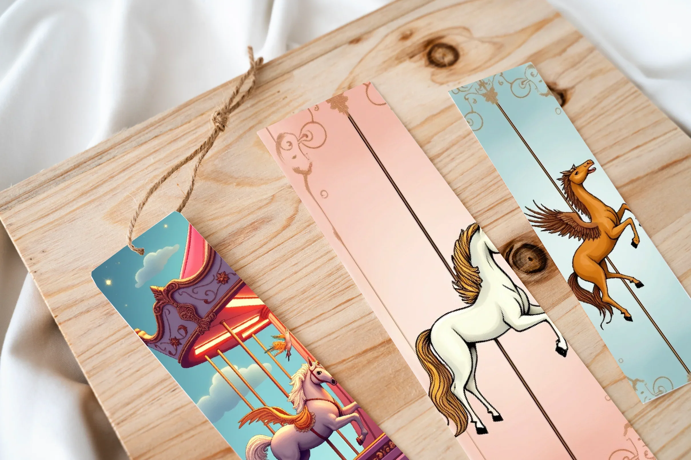 Fairytale Carousel Bookmark Journal - CraftNest - Digital Crafting and Art
