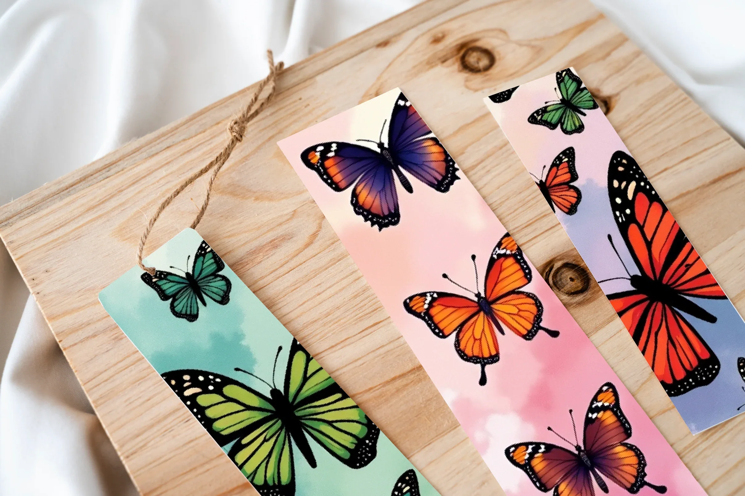 Colorful Butterflies Bookmark Journal - CraftNest - Digital Crafting and Art