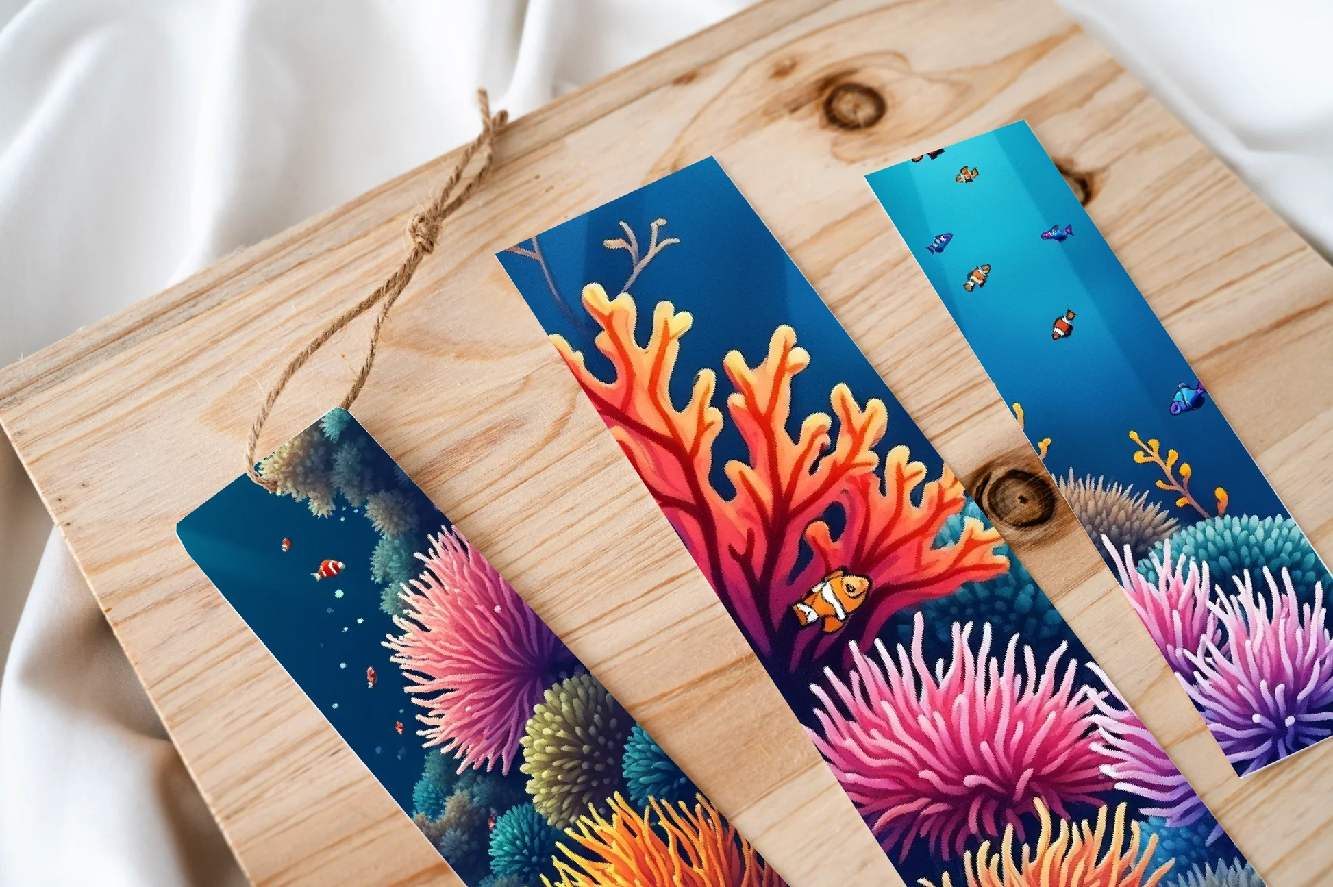 Undersea Coral Garden Bookmark Journal - CraftNest - Digital Crafting and Art