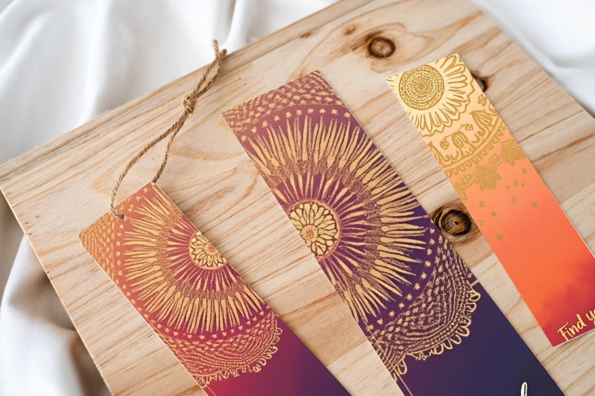Boho Mandala Serenity Bookmark - CraftNest - Digital Crafting and Art