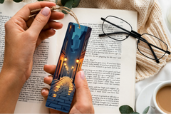 Rainy City Night Bookmark Journal - CraftNest - Digital Crafting and Art