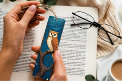Magical Owl Wisdom Bookmark Journal 1 - CraftNest - Digital Crafting and Art