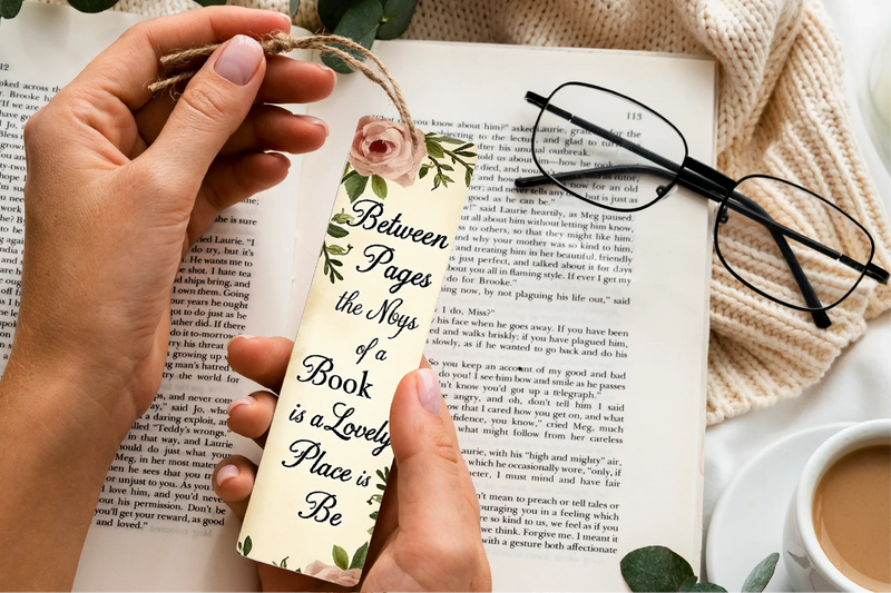 Romantic Book Lover's Bookmark Journal - CraftNest - Digital Crafting and Art