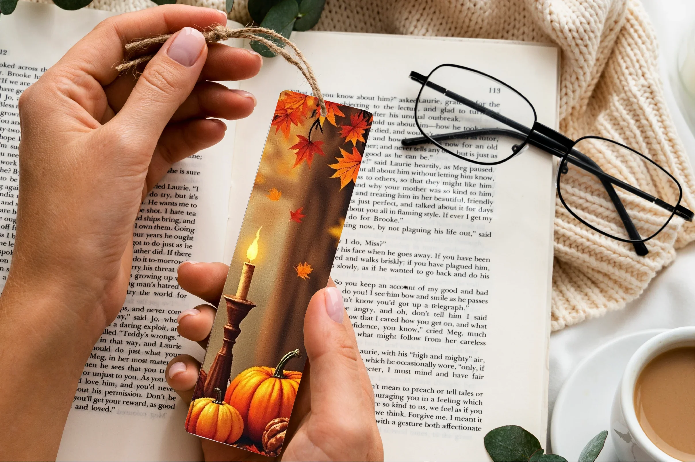 Autumn Harvest Charm Bookmark - CraftNest - Digital Crafting and Art