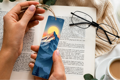 Mystic Mountain Peaks Bookmark Journal - CraftNest - Digital Crafting and Art