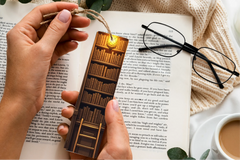 Ancient Library Interior Bookmark Journal - CraftNest - Digital Crafting and Art