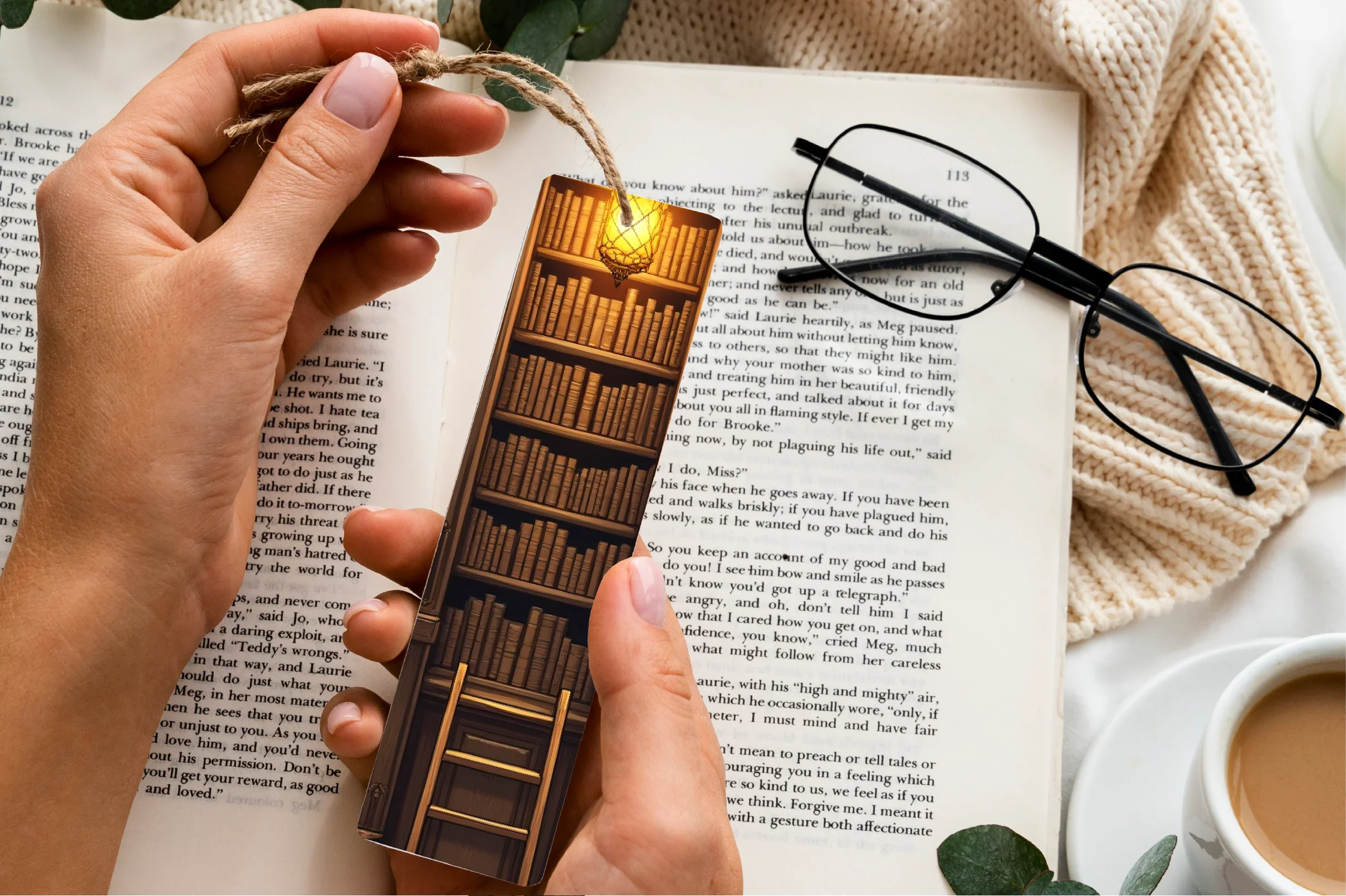 Ancient Library Interior Bookmark Journal - CraftNest - Digital Crafting and Art