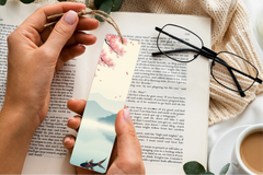 Tranquil Japanese Pagoda Bookmark Journal - CraftNest - Digital Crafting and Art