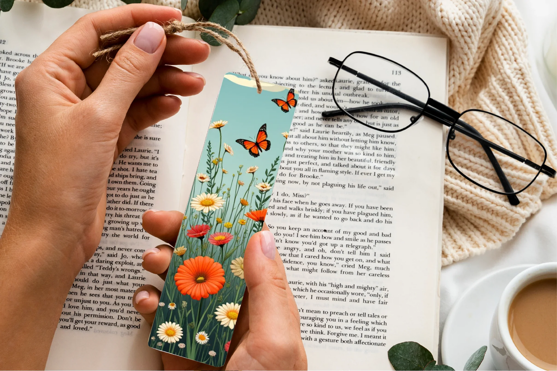 Wildflower Butterfly Bookmark Journal - CraftNest - Digital Crafting and Art