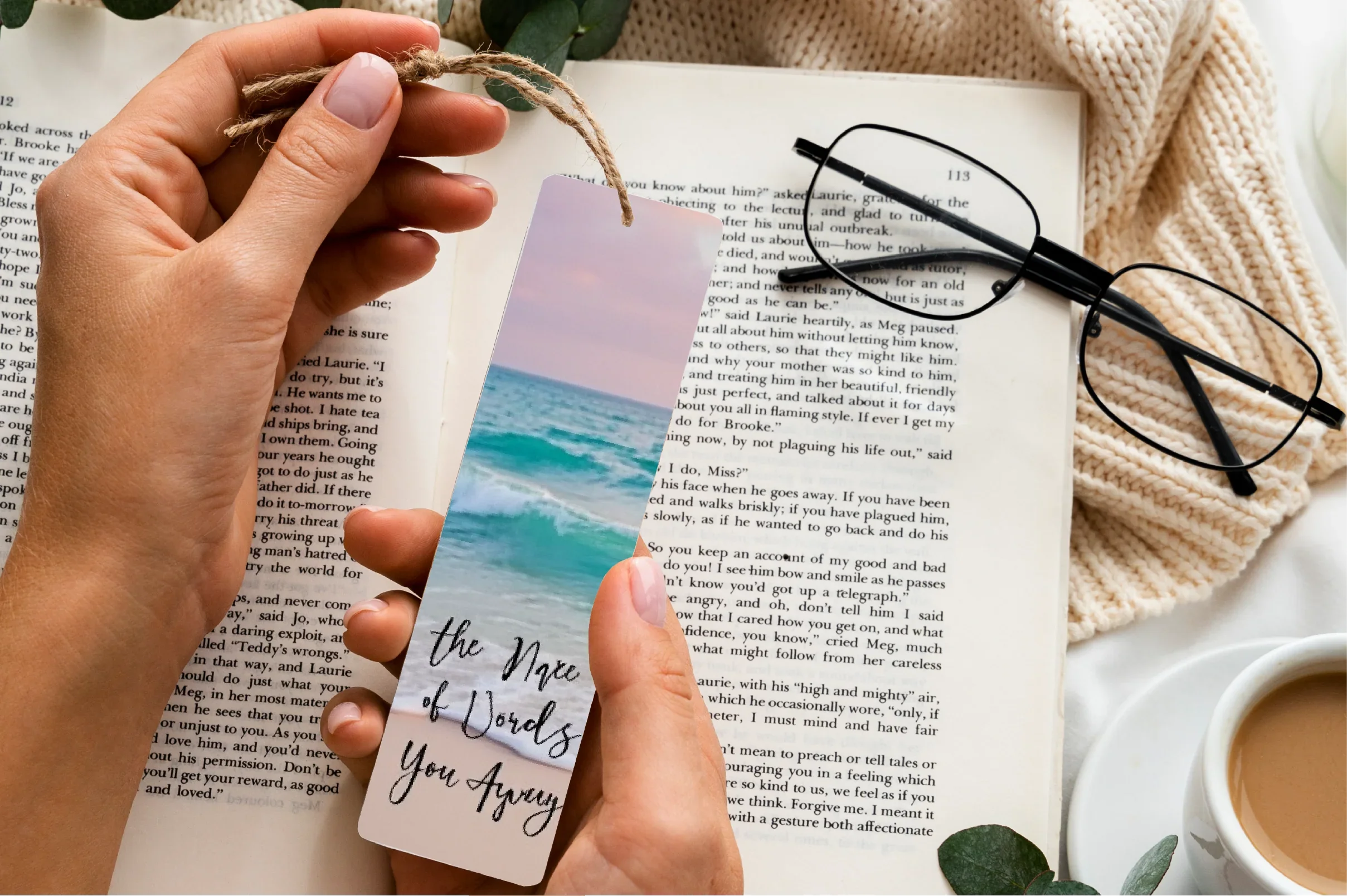 Ocean Breeze Serenity Bookmark Journal - CraftNest - Digital Crafting and Art