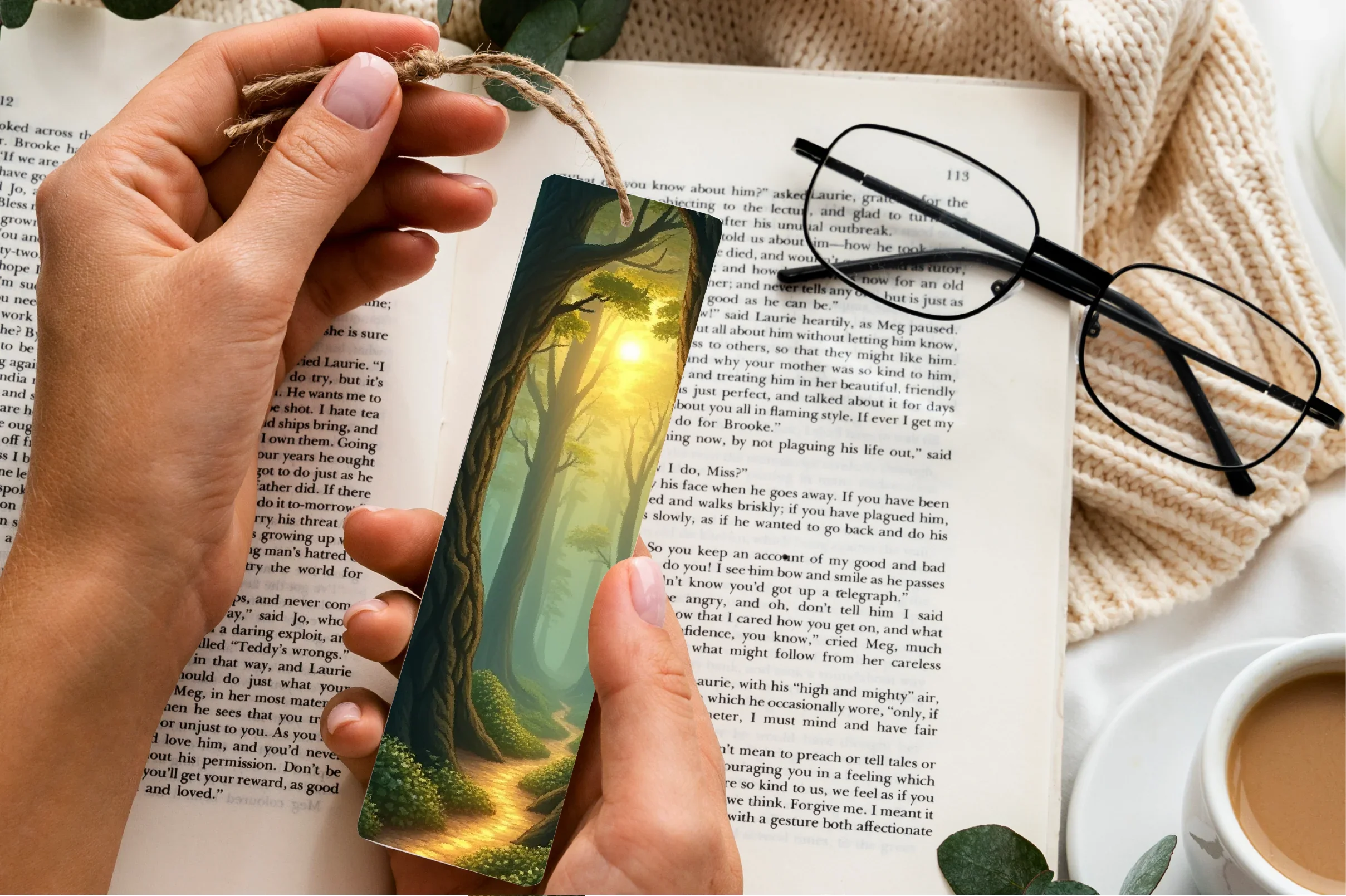 Mystical Forest Path Bookmark Journal - CraftNest - Digital Crafting and Art