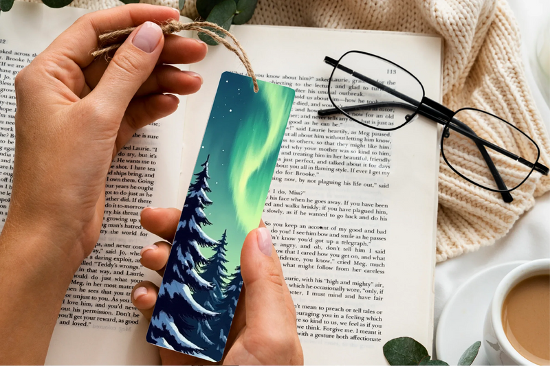 Aurora Borealis Bookmark Journal - CraftNest - Digital Crafting and Art