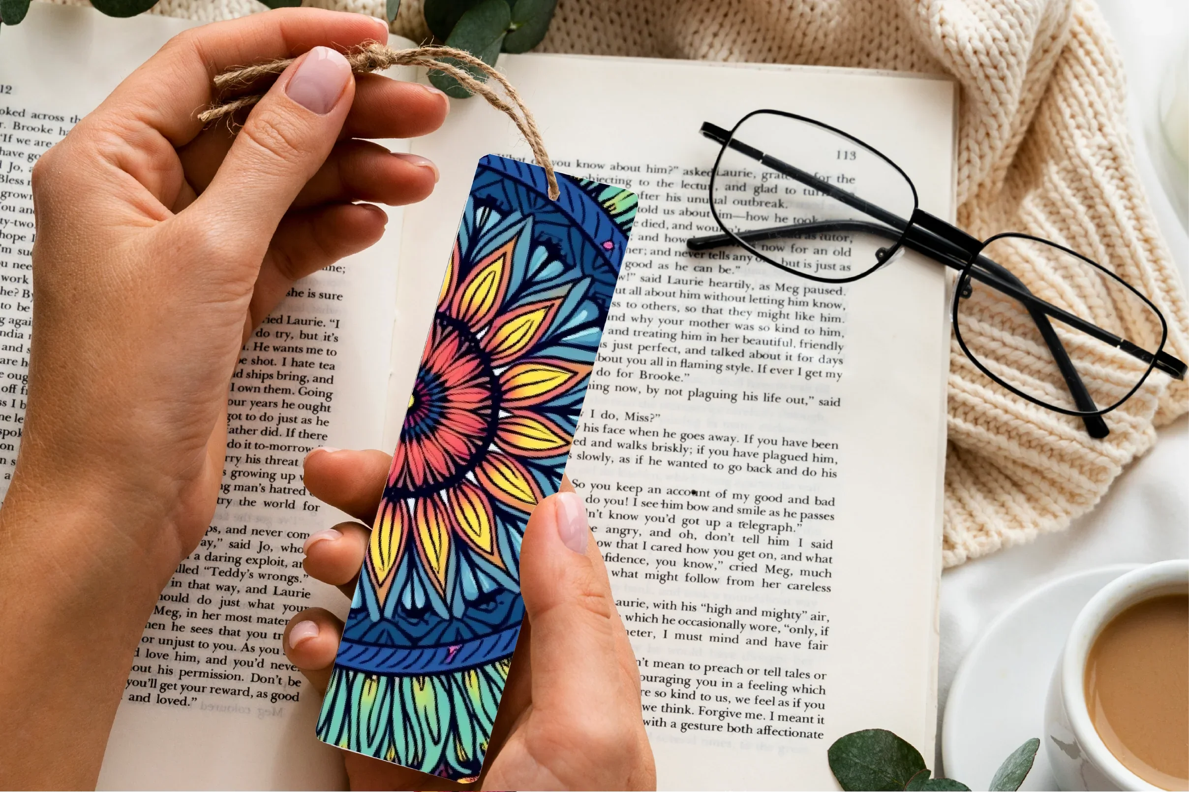 Kaleidoscope Mandala Bookmark Journal - CraftNest - Digital Crafting and Art