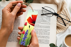 Sunlit Wildflower Field Bookmark Journal - CraftNest - Digital Crafting and Art