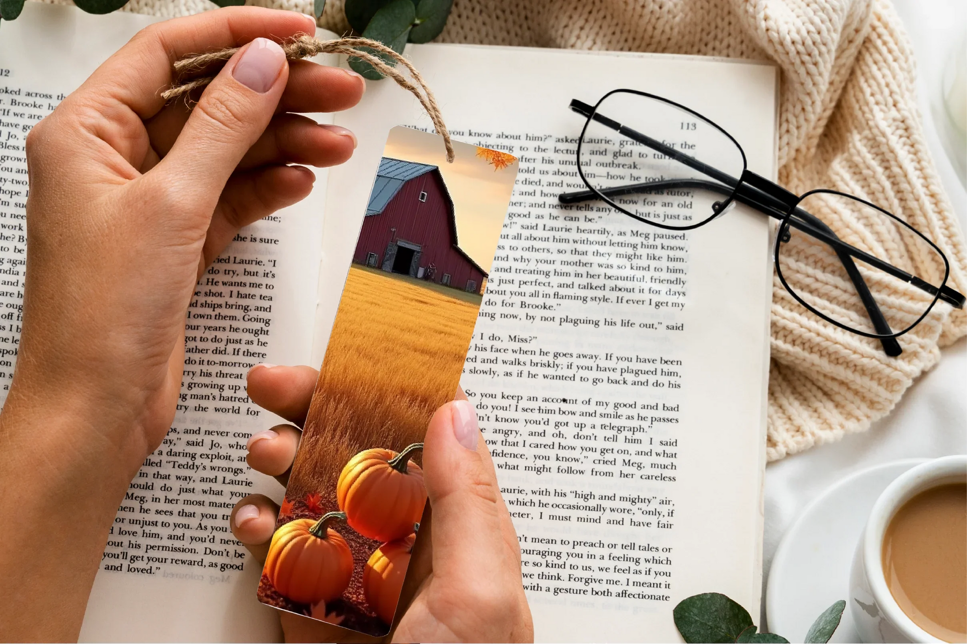 Rustic Autumn Barnyard Bookmark Journal - CraftNest - Digital Crafting and Art