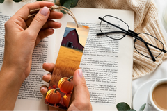 Rustic Autumn Barnyard Bookmark Journal - CraftNest - Digital Crafting and Art