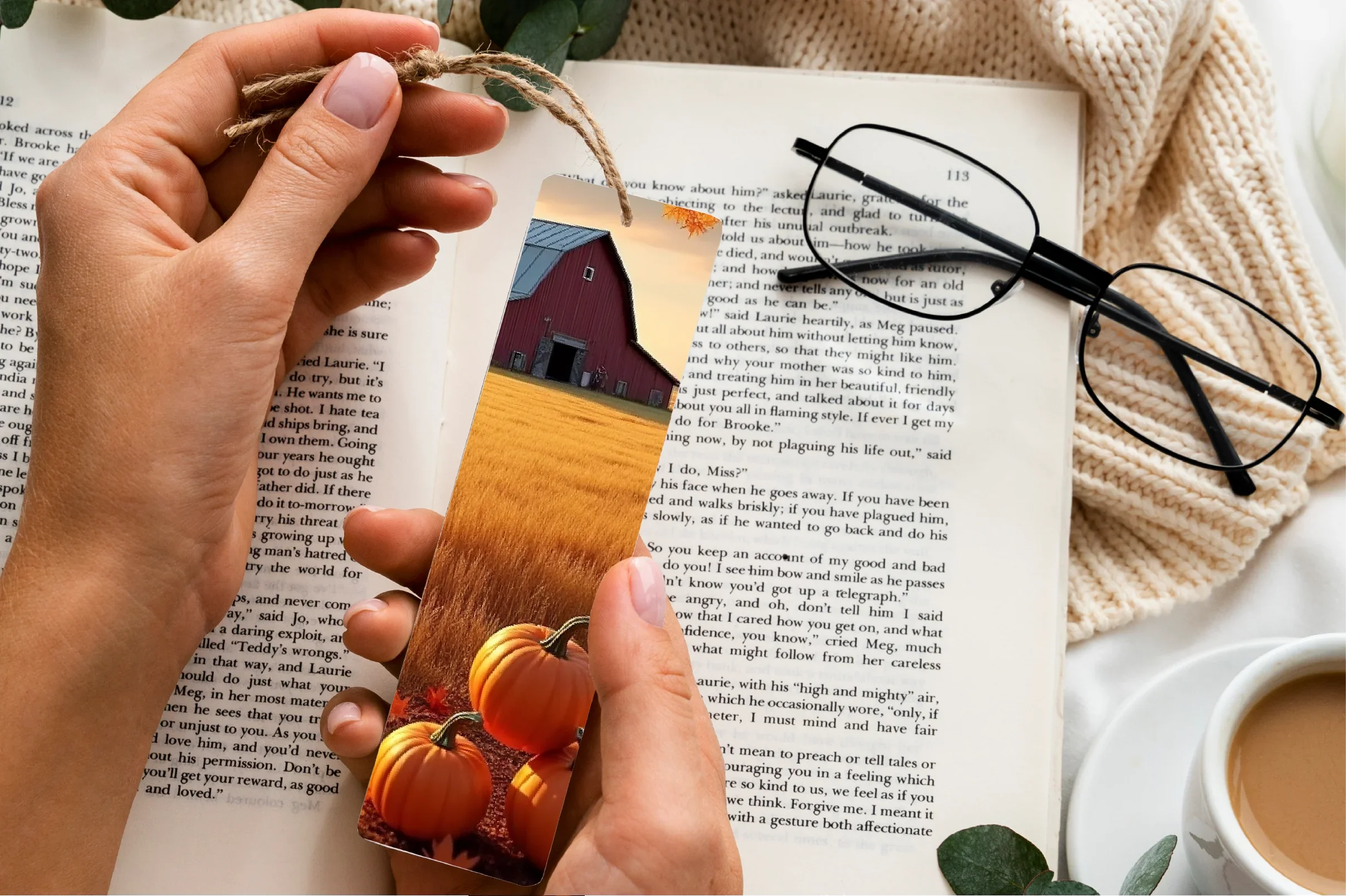 Rustic Autumn Barnyard Bookmark Journal - CraftNest - Digital Crafting and Art