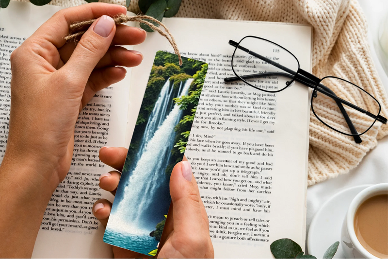 Waterfall Dreams Bookmark Journal - CraftNest - Digital Crafting and Art
