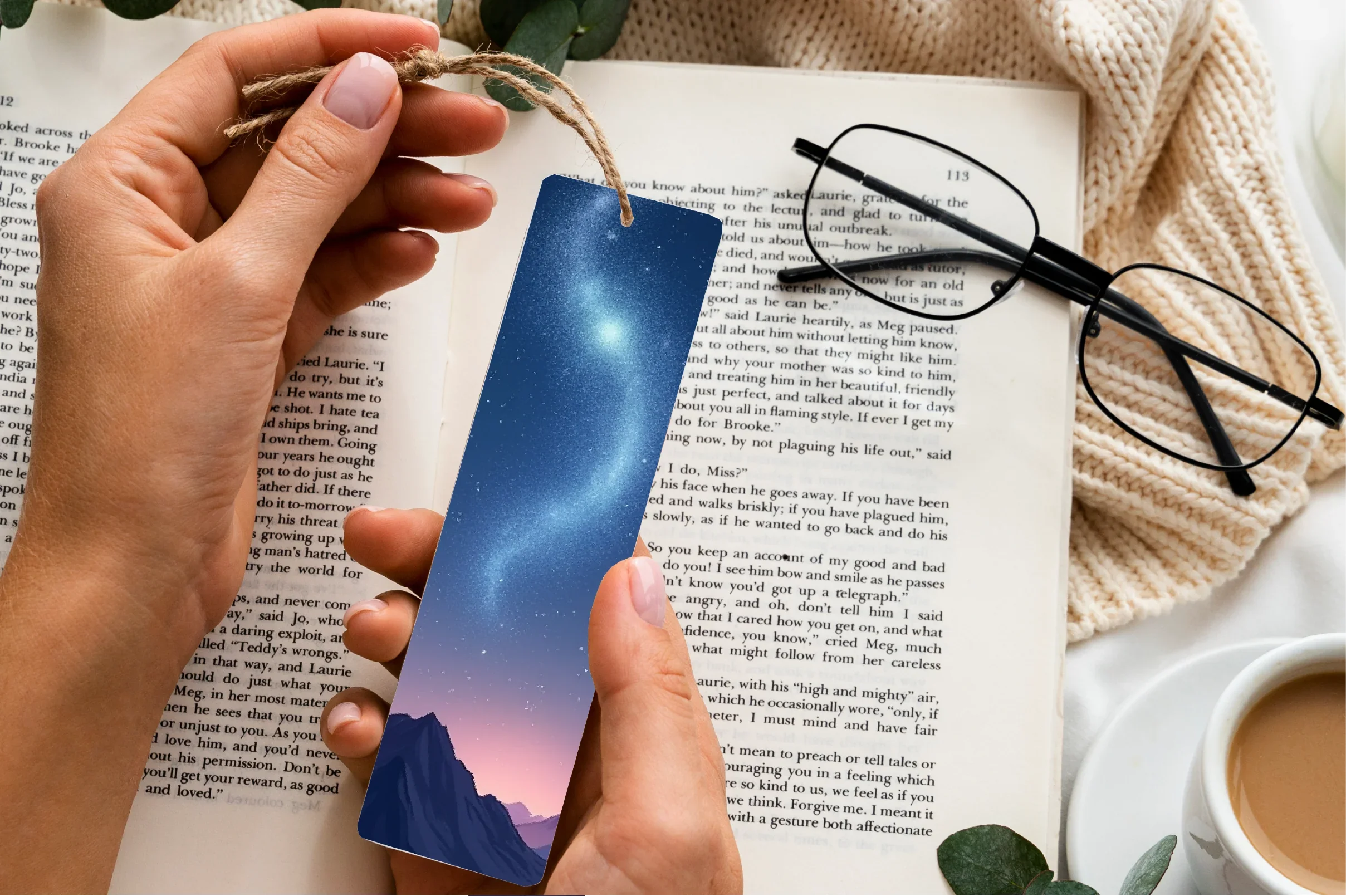 Glittering Star Trail Bookmark Journal - CraftNest - Digital Crafting and Art