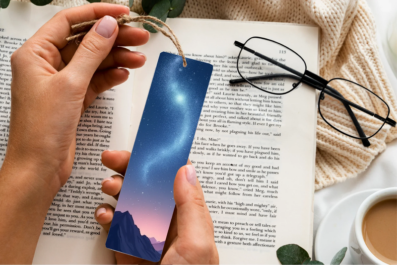 Glittering Star Trail Bookmark Journal - CraftNest - Digital Crafting and Art