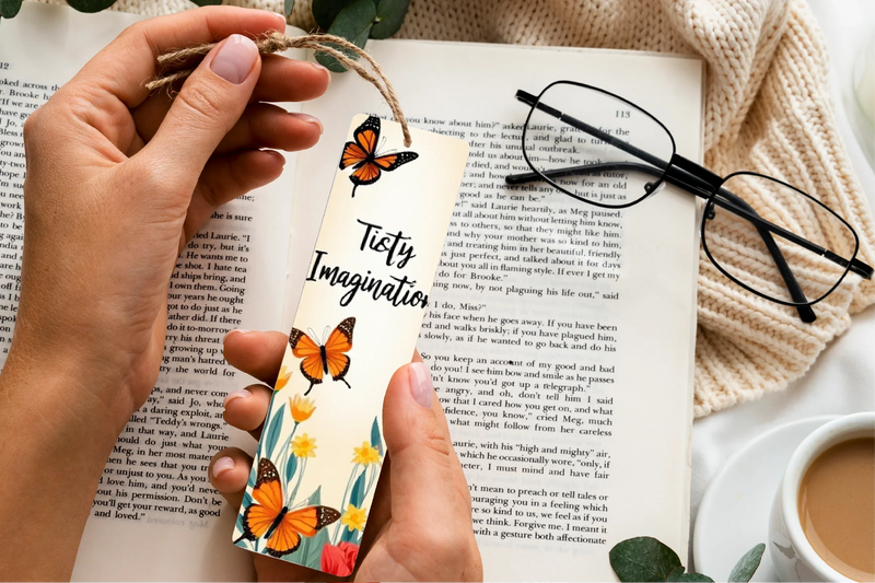 Butterfly Garden Escape Bookmark Journal - CraftNest - Digital Crafting and Art