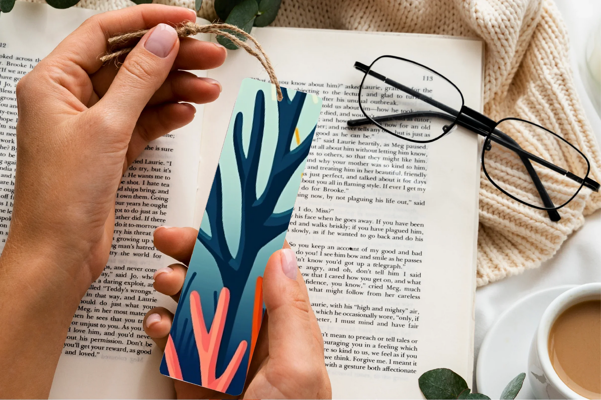 Ocean Coral Reef Bookmark Journal - CraftNest - Digital Crafting and Art