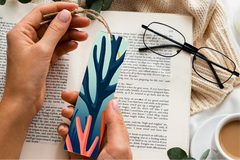 Ocean Coral Reef Bookmark Journal - CraftNest - Digital Crafting and Art