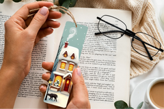 Snow Village Bookmark Junk Journal - CraftNest - Digital Crafting and Art