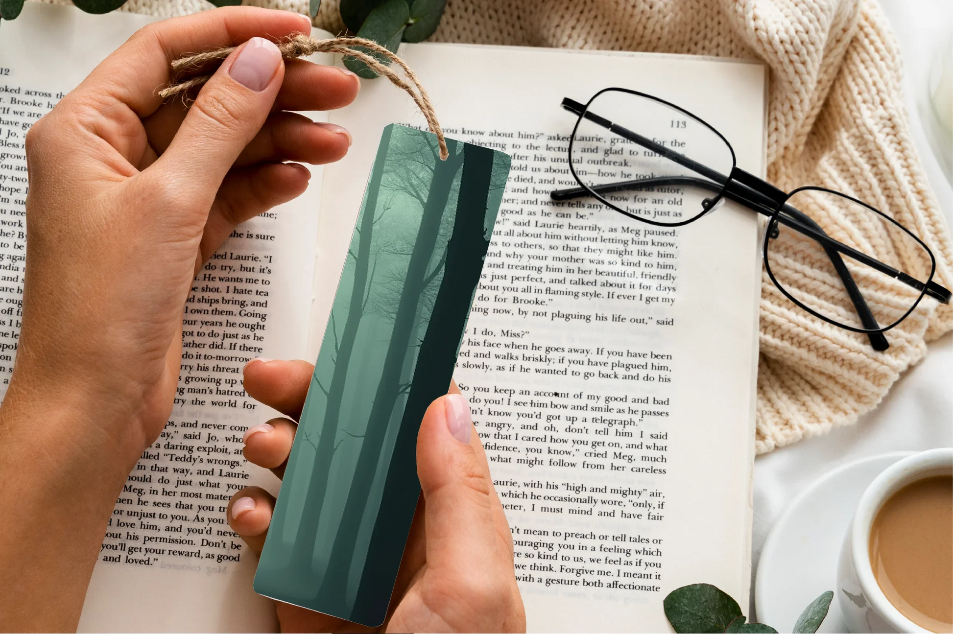 Mystic Foggy Woods Bookmark Journal - CraftNest - Digital Crafting and Art