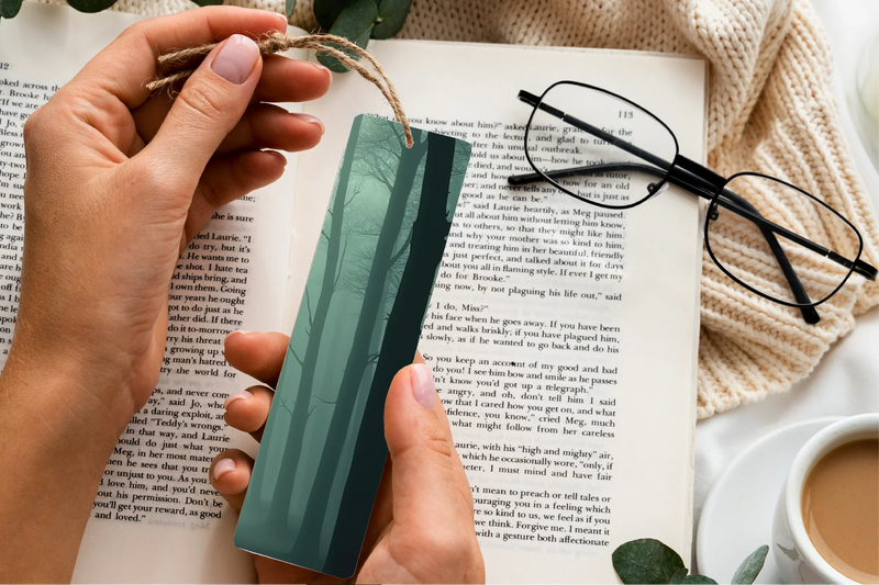 Mystic Foggy Woods Bookmark Journal - CraftNest - Digital Crafting and Art