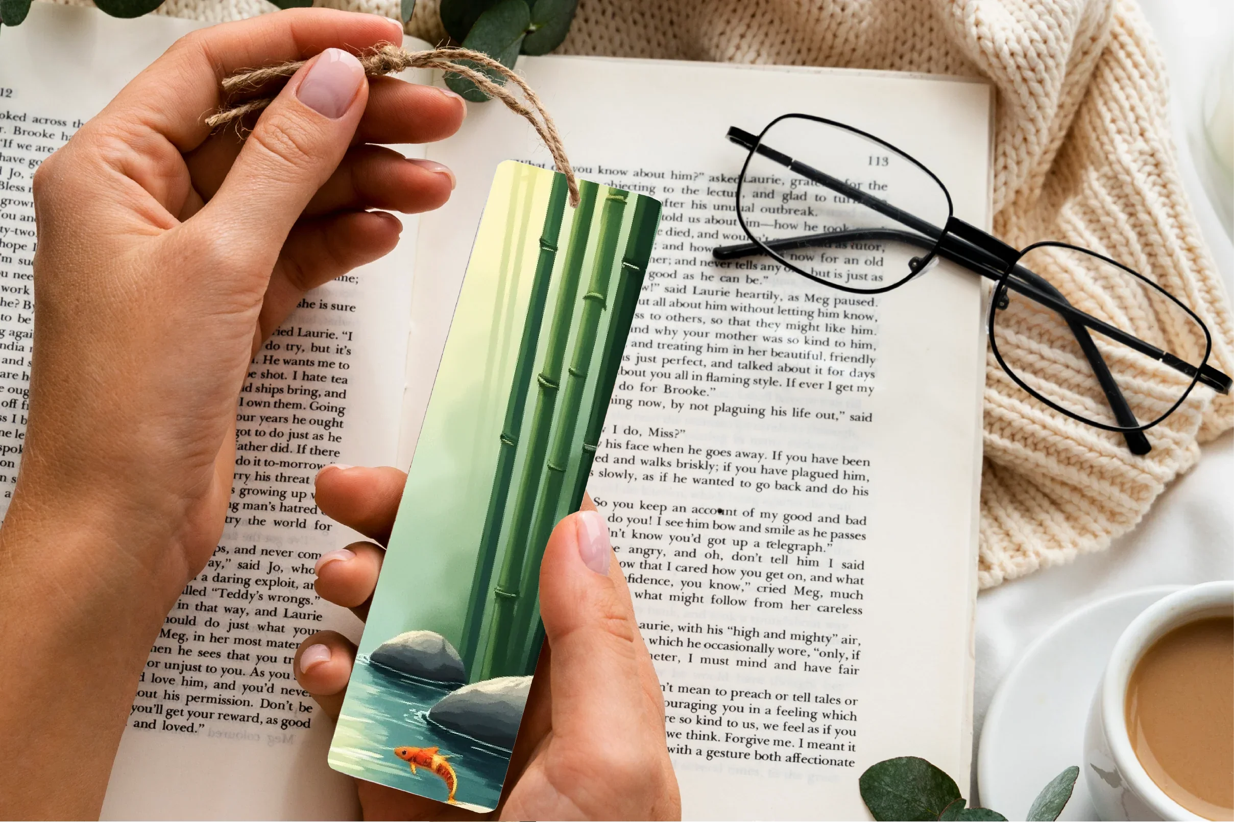 Serene Bamboo Bookmark Journal - CraftNest - Digital Crafting and Art