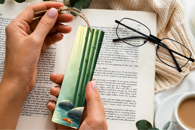 Serene Bamboo Bookmark Journal - CraftNest - Digital Crafting and Art